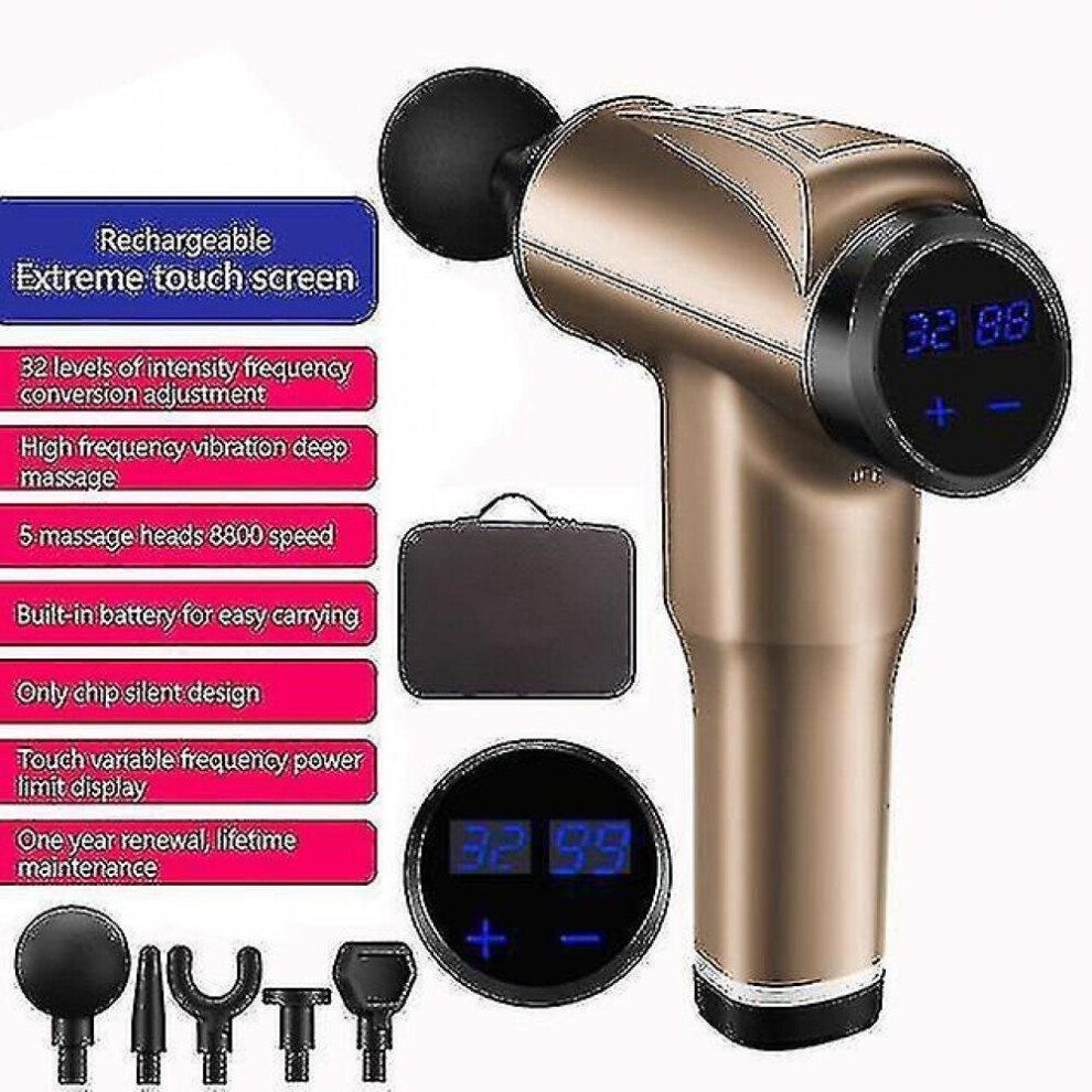 Hkhbjs Electric Full Body Head Massager, Impact Muscle Massager, Physiotherapy Massage Gun