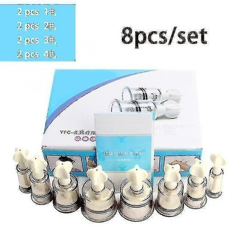 Hkhbjs 12Pcs Anti Cellulite Massage Cans Rotary Handle Vacuum Suction Cans Acupuncture Cupping Cup Nipple