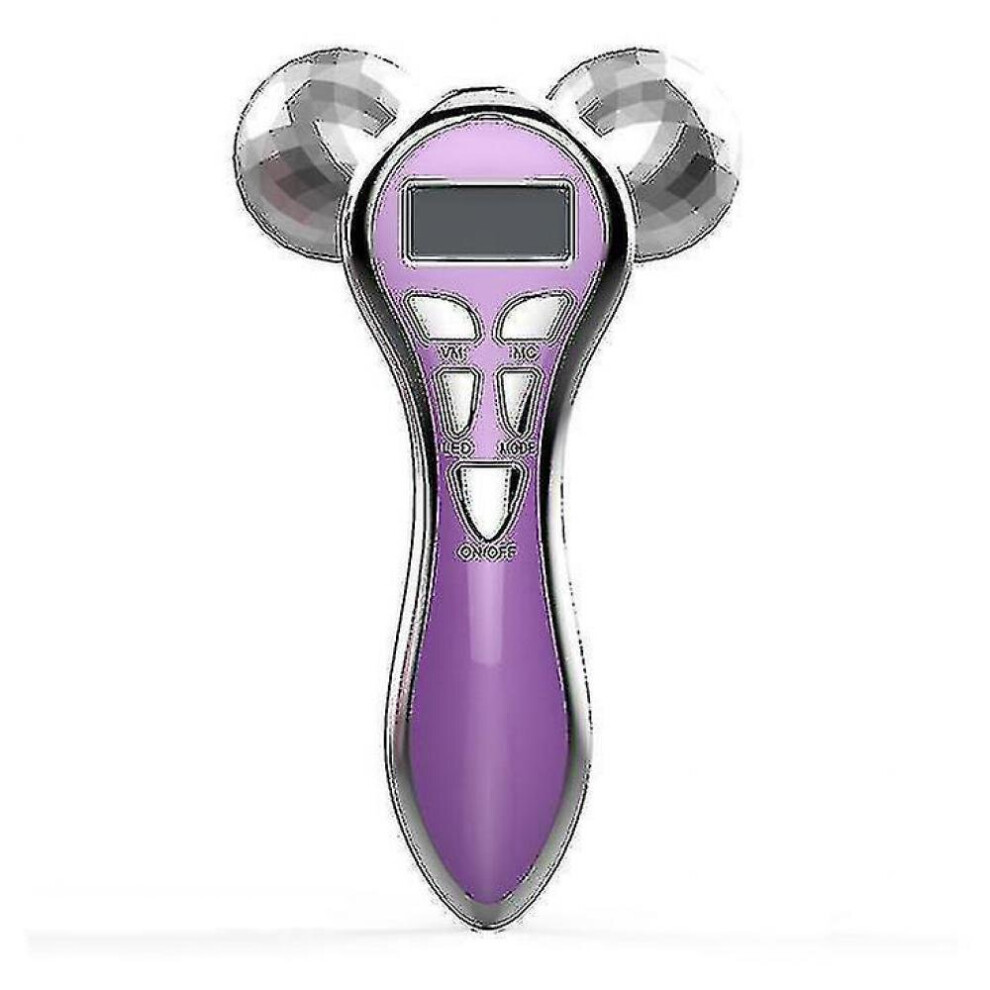 Hkhbjs Purple 4D Microt Pulse Roller Beauty Apparatus Multifunctional Facial Apparatus