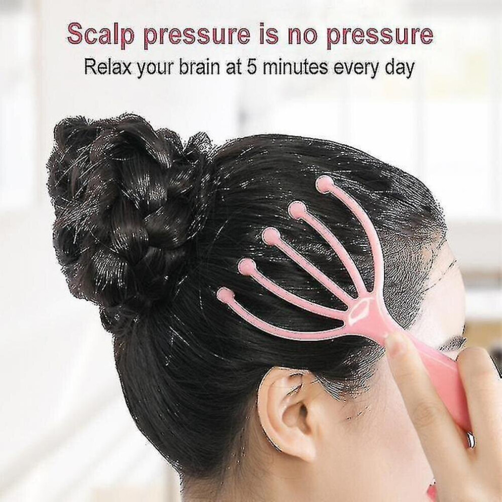 Hkhbjs 5 Finger Magnetic Ball Hair Massager Comb Head Physician Scalp Massage Pressure Relaxation Spa Scalp
