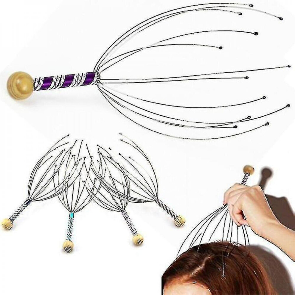 Hkhbjs Head Massager - Anti Pain Relief, Octopus Scalp, Neck Massage Tool