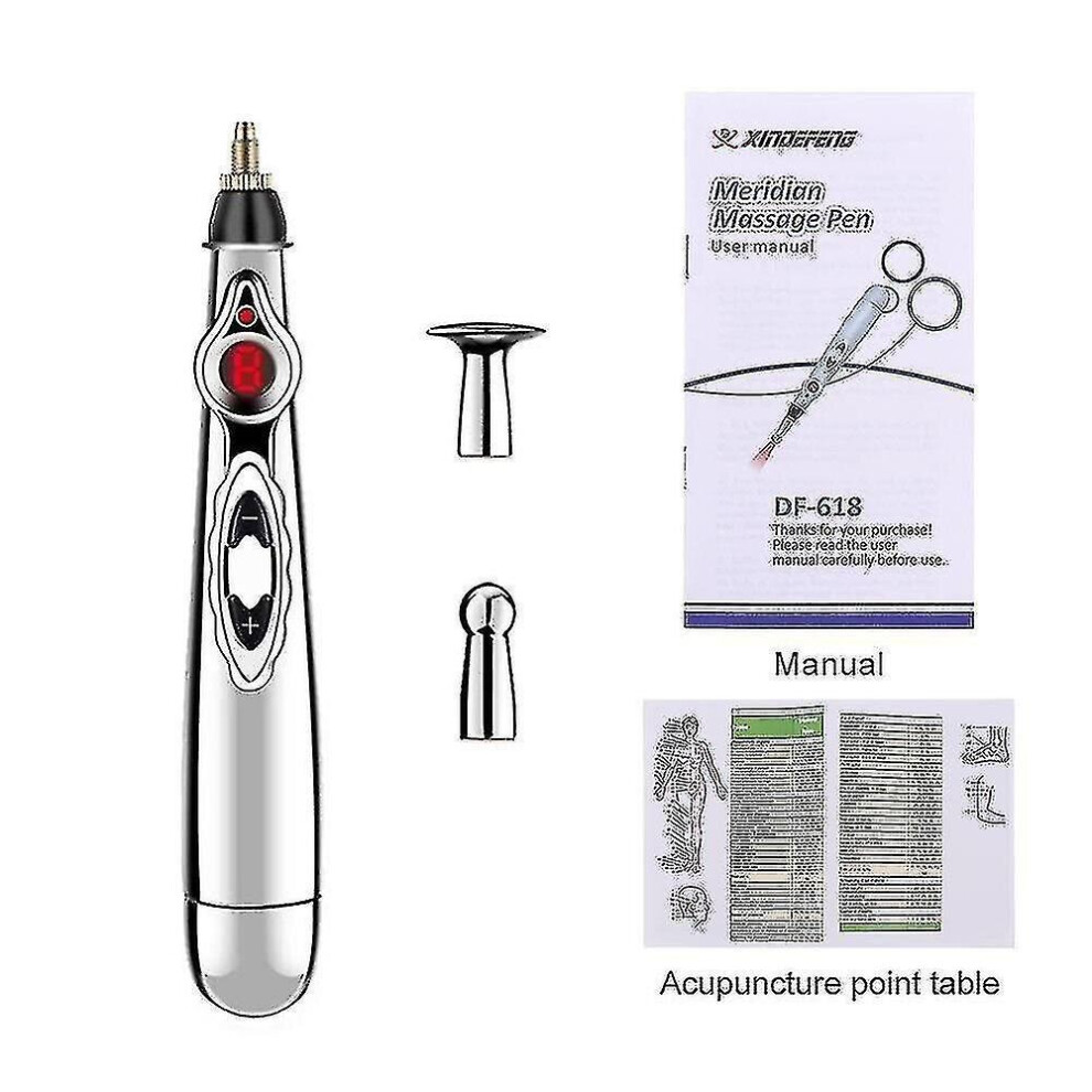 Hkhbjs 5 Heads Electronic Acupuncture Pen Electric Meridians Laser Therapy Heal