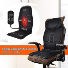 Electric Vibrating Car Massage Massage Chair Mat Portable Massager Cushion Home Infrared Heating