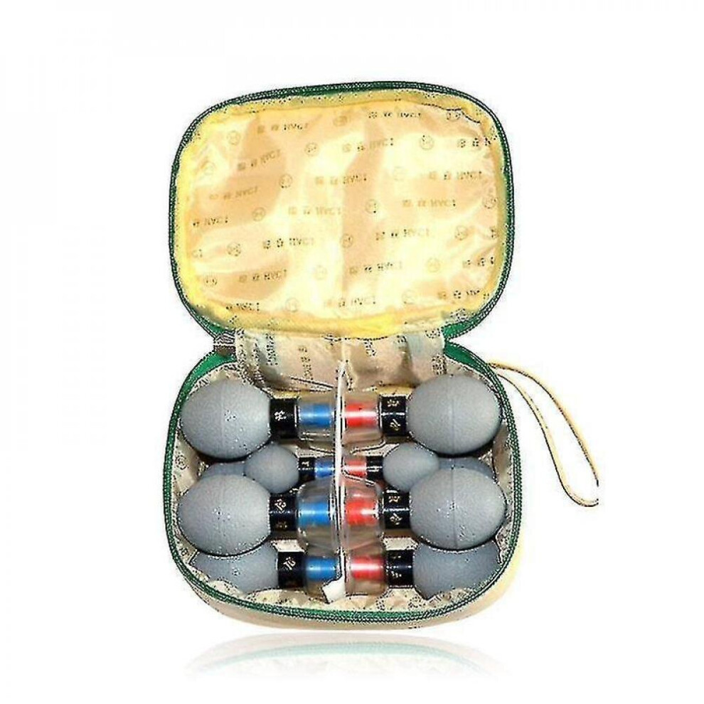 Hkhbjs 18Pcs Vacuum Haci Magnetic Therapy Acupressure Suction Cup Tcm Acupuncture Moxibustion Cupping Set