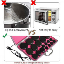 Hot Massage Stones Basalt Rock Heating Box Warmer Case For Salon Spa