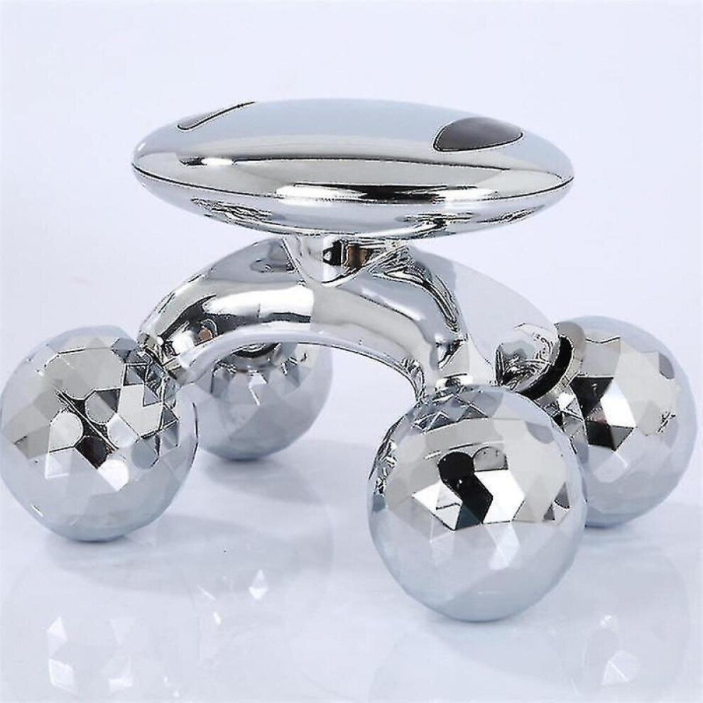 Hkhbjs Silver 4D Roller Massager Solar Micro Shaping Anti Cellulite Roller Beauty Care|Massage Roller(Silver)