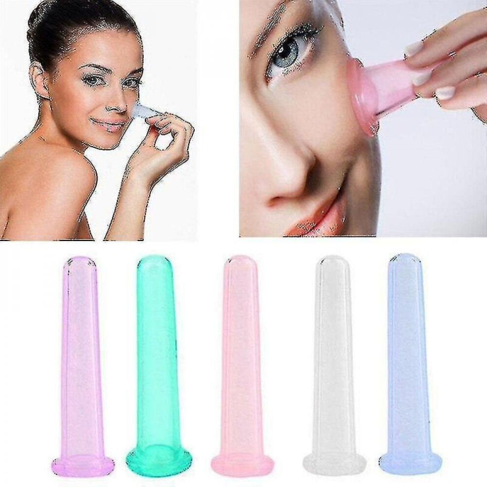 Hkhbjs Green Silicone Body Cupping Cups For Face Neck Back Eyes Massage(4Pcs )