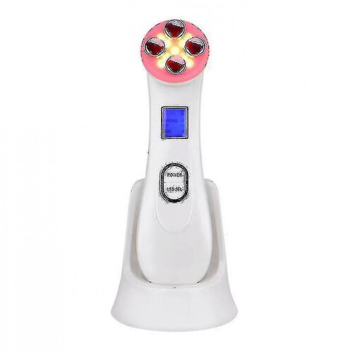 5in1 Rf Electroporation Led Light Therapy Anti Aging Beauty Devicewhite 1