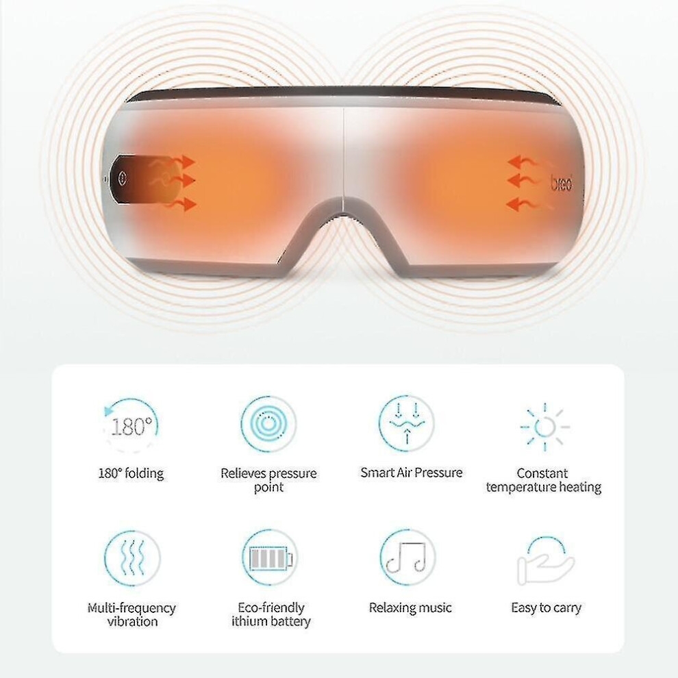 Hkhbjs 4X 4D Smart Air Pressure Eye Massager Eye Heating Music Eye Protaction|Eye Massage Instrument Redmi