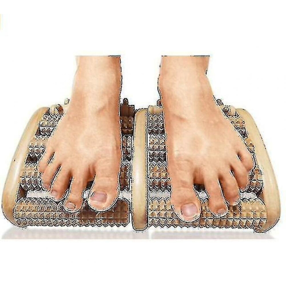 Hkhbjs The Wooden Massager Double-Foot Roller Massager Relaxes The Feet To Relieve Fatigue