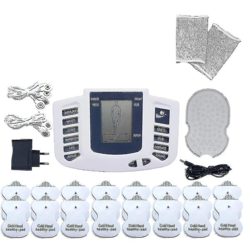 Hkhbjs Electric Tens Muscle Stimulator Digital Muscle Therapy Full Body Massager(With Bracers)