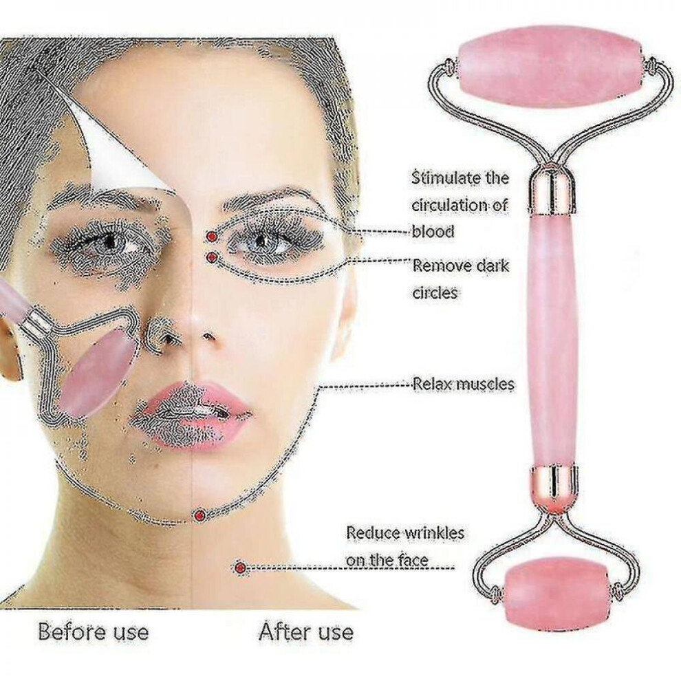 Hkhbjs Jade Roller Facial Face Jade Massage Roller Jade Slimming Face Natural Wrinkle Removal|Jade Roller