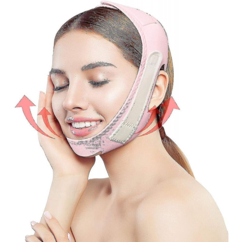 Hkhbjs Facial Slimming Strap, Face Lifting Belt Ultra-Thin Double Chin Reduce