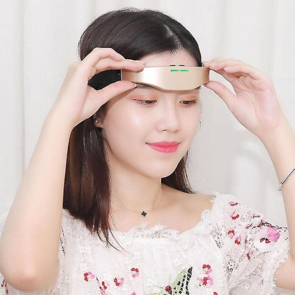 Hkhbjs Gold Electric Headache And Migraine Relief Head Massager Migraine Insomnia Release Usb Rechargeable Thera