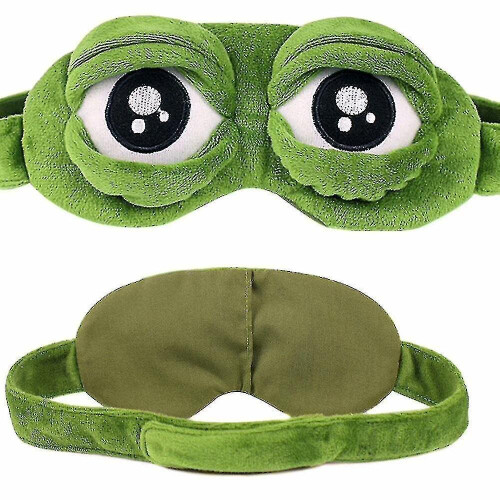 3D Sad Frog Sleep Mask For Rest - Blindfold Eye Cover Patch For Sleeping 2