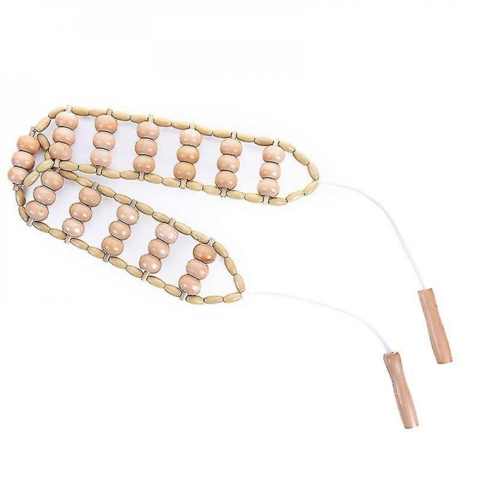 Hkhbjs Wood Therapy Massager Massage Roller Handmade Massage Roller Rope Wooden Massager Tool