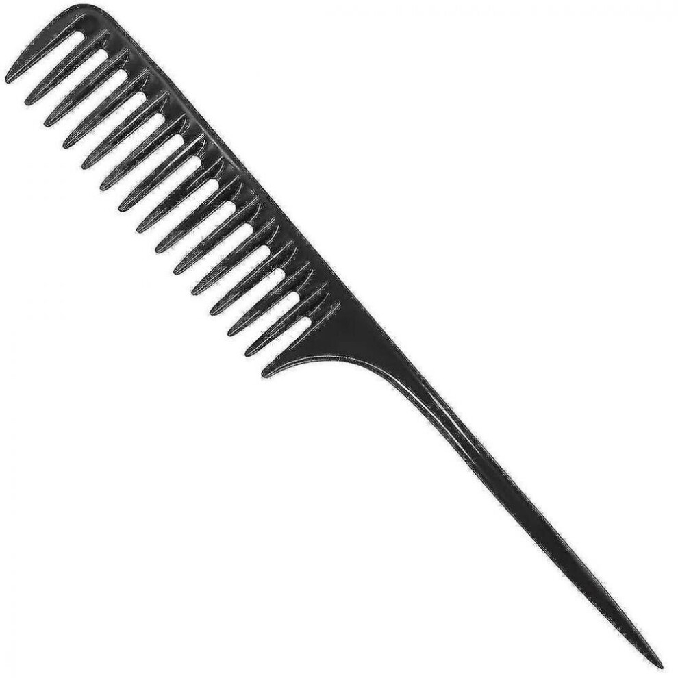 Hkhbjs Wide Tooth Comb Detangling Hair Brush, Professional Styling Comb Black Carbon Fiber