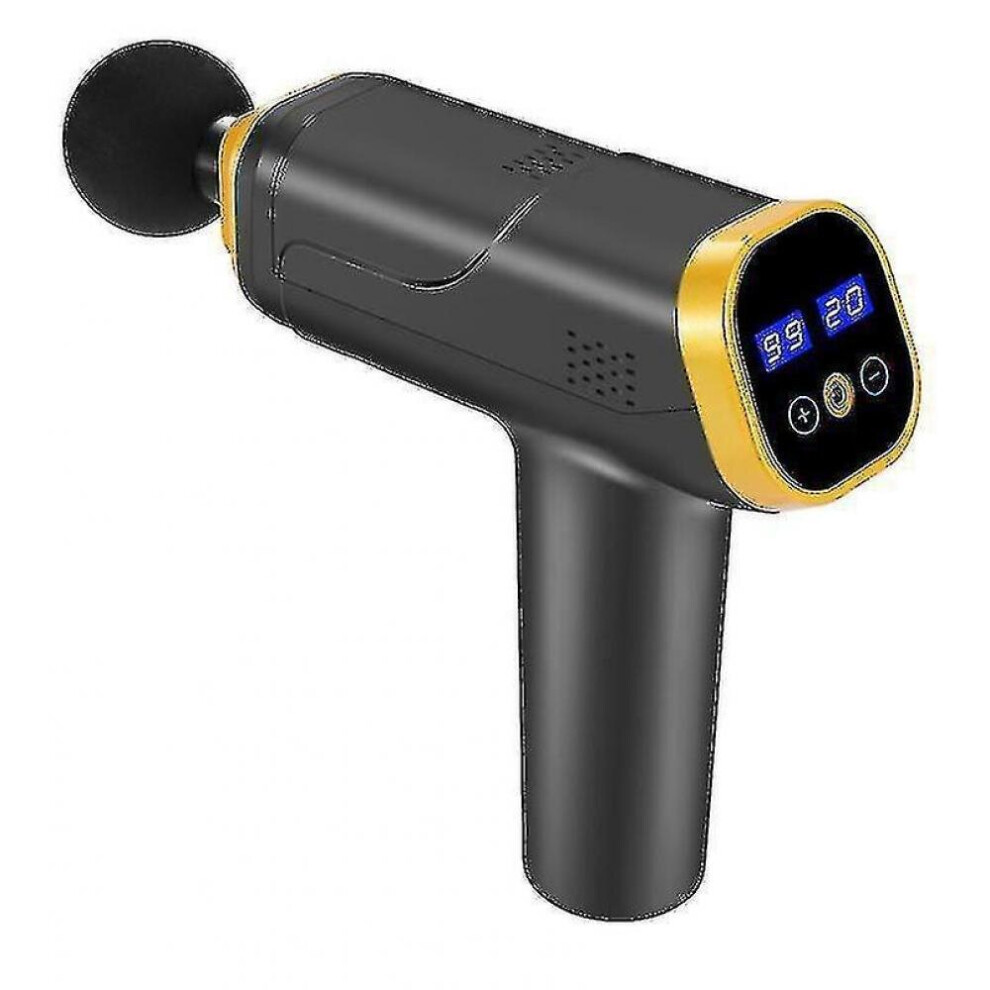 Hkhbjs Black Massage Gun Deep Tissue Percussion Muscle Massager For Pain Relief Fascial Gun