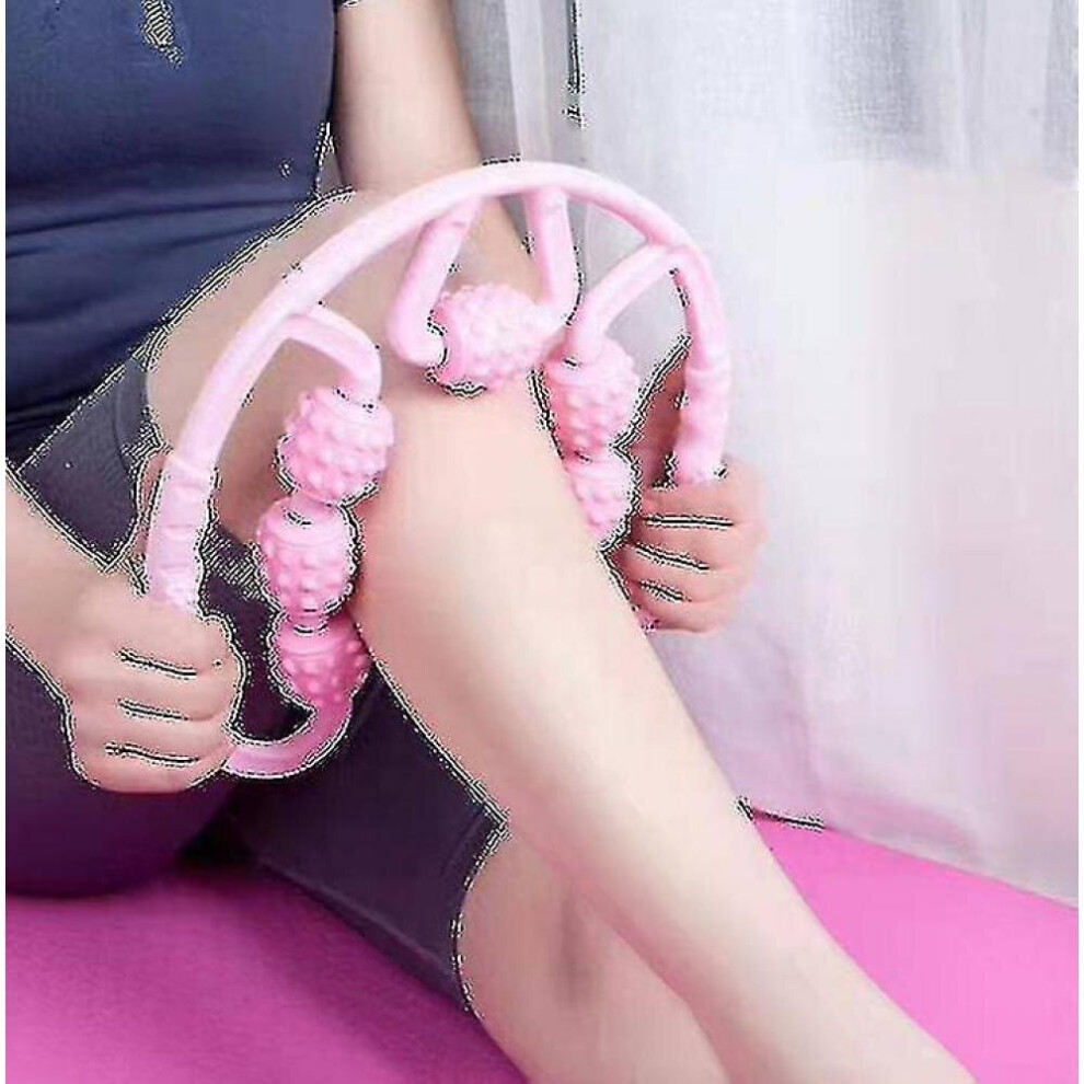 Hkhbjs Circular Leg Clamps-360,Wheels Muscle Roller Massager,Muscle Relax Massagerpurple