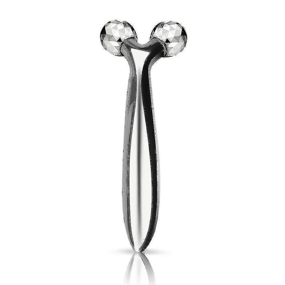 3D Roller Massager 360 Rotate Silver Thin Face Full Body Shape Massage