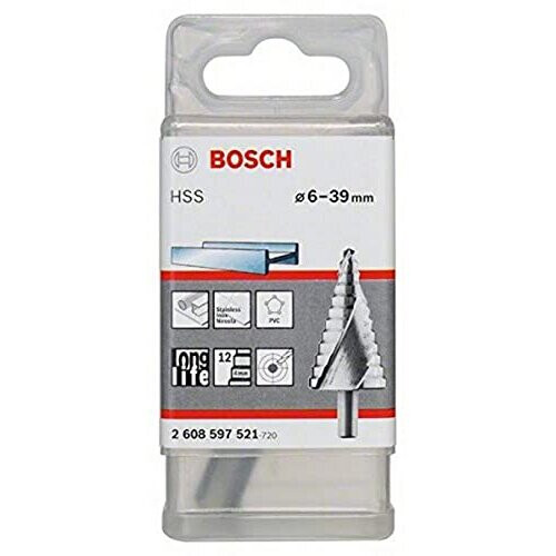 Bosch Bosch 2608597521 4-39/10/107 mm HSS Step Drill Bit 1