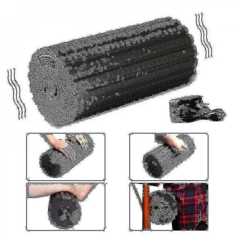 Hkhbjs Electric Vibration Massage Foam Roller Yoga Column Rechargeable Relax