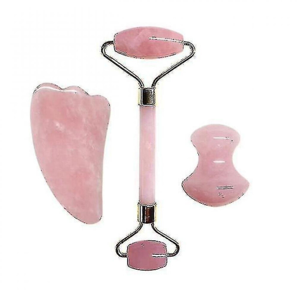 Hkhbjs Face Thin Massager Natural Stone Facial Scraper Jade - Facial Roller(Set A)