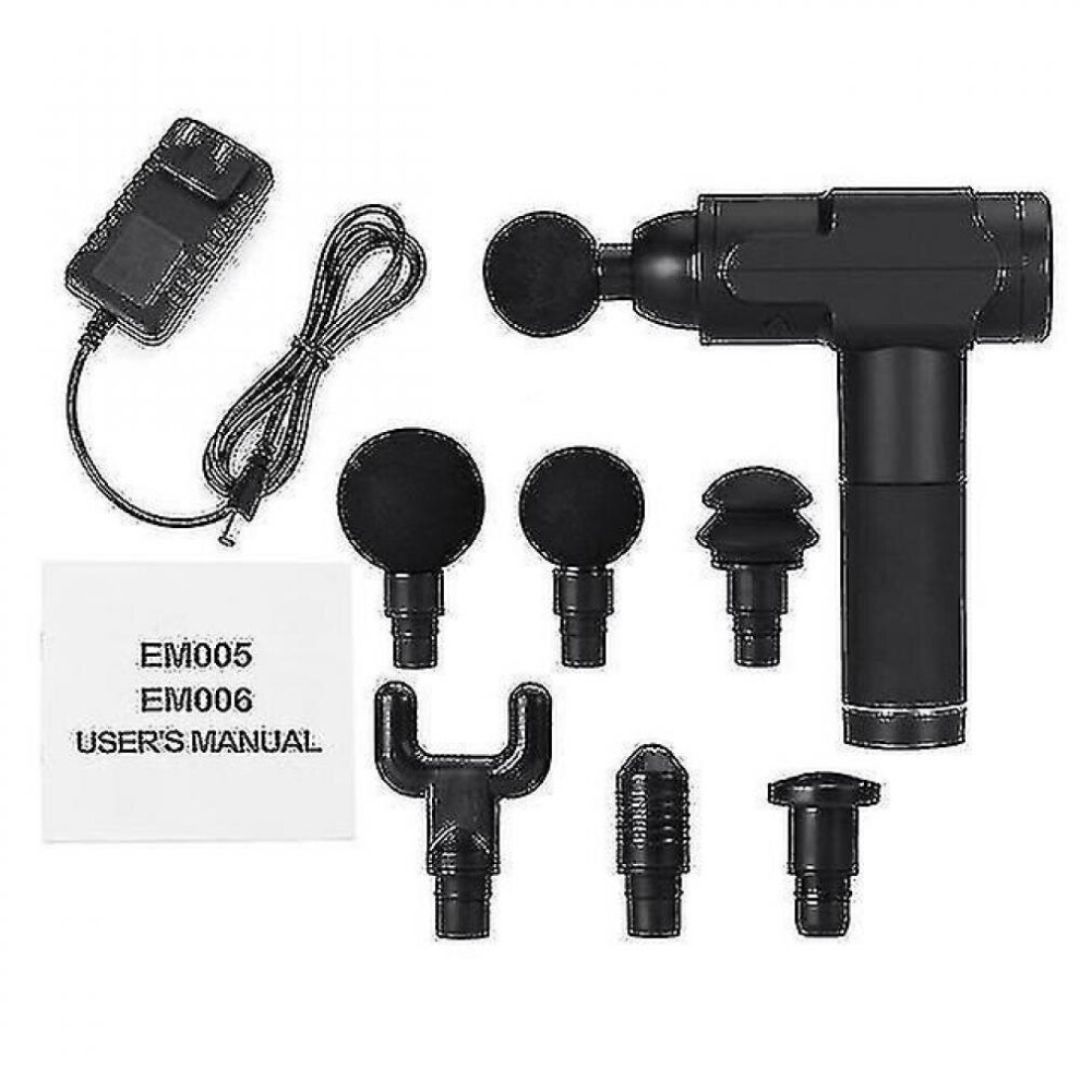 Hkhbjs 3200Rpm High Frequency Massage Gun Lcd Muscle Relax Body Relaxation Electric Massager With Portable