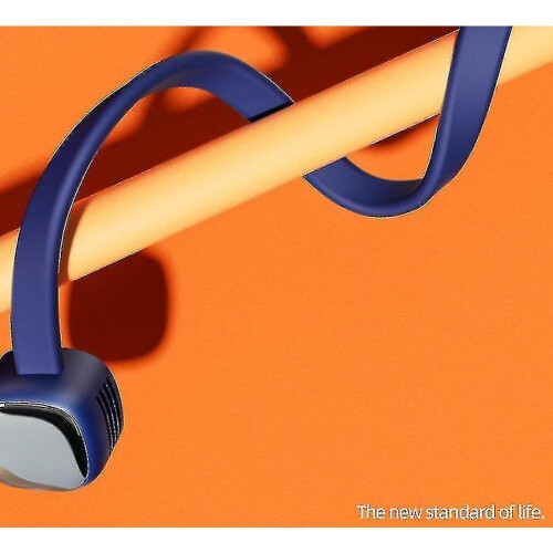 Portable Bladeless Neck Fan Handheld Usb Rechargeable Foldable Storage Three Speed Wind Lightweight 2