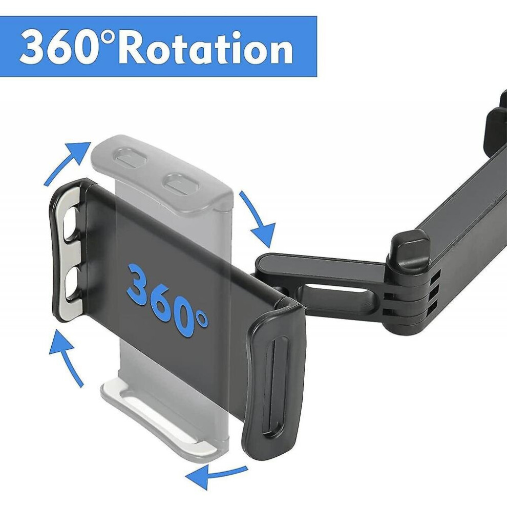 Car Tablet Holder - Extendable Car Seat Tablet Holder For Ipad/Samsung Galaxy Tabs/Amazon Kindle Black 7547468568497