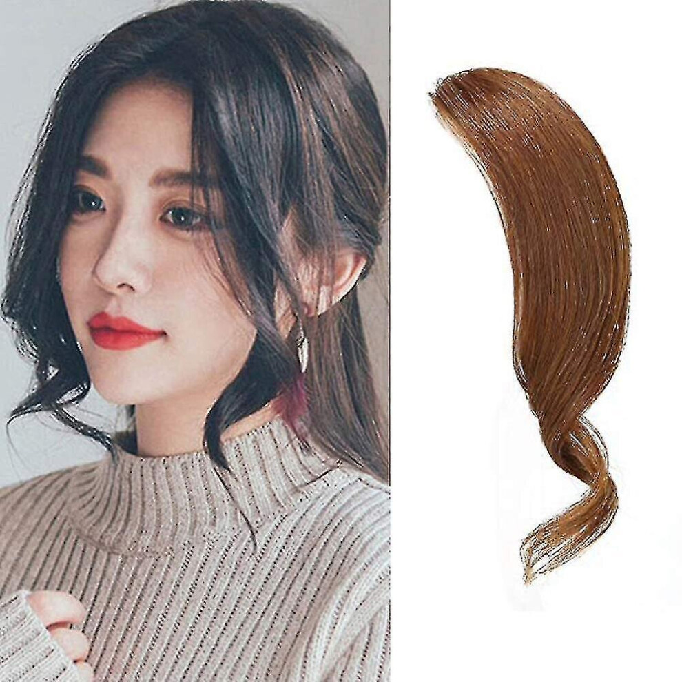 Hkhbjs Unisex Not,Specified 2Pcs Clip In Wave Side Bang Real Human Hair Bang Clip In Bangs Curly Fringe Hair Extension