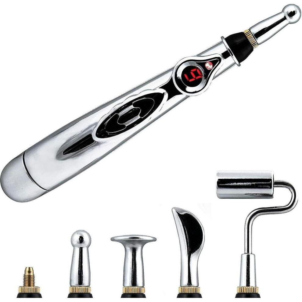 Hkhbjs 5-In-1 Electronic Acupuncture Pen, Meridian Energy Pen For Pain Relief. Pain Relief Therapy, Electri