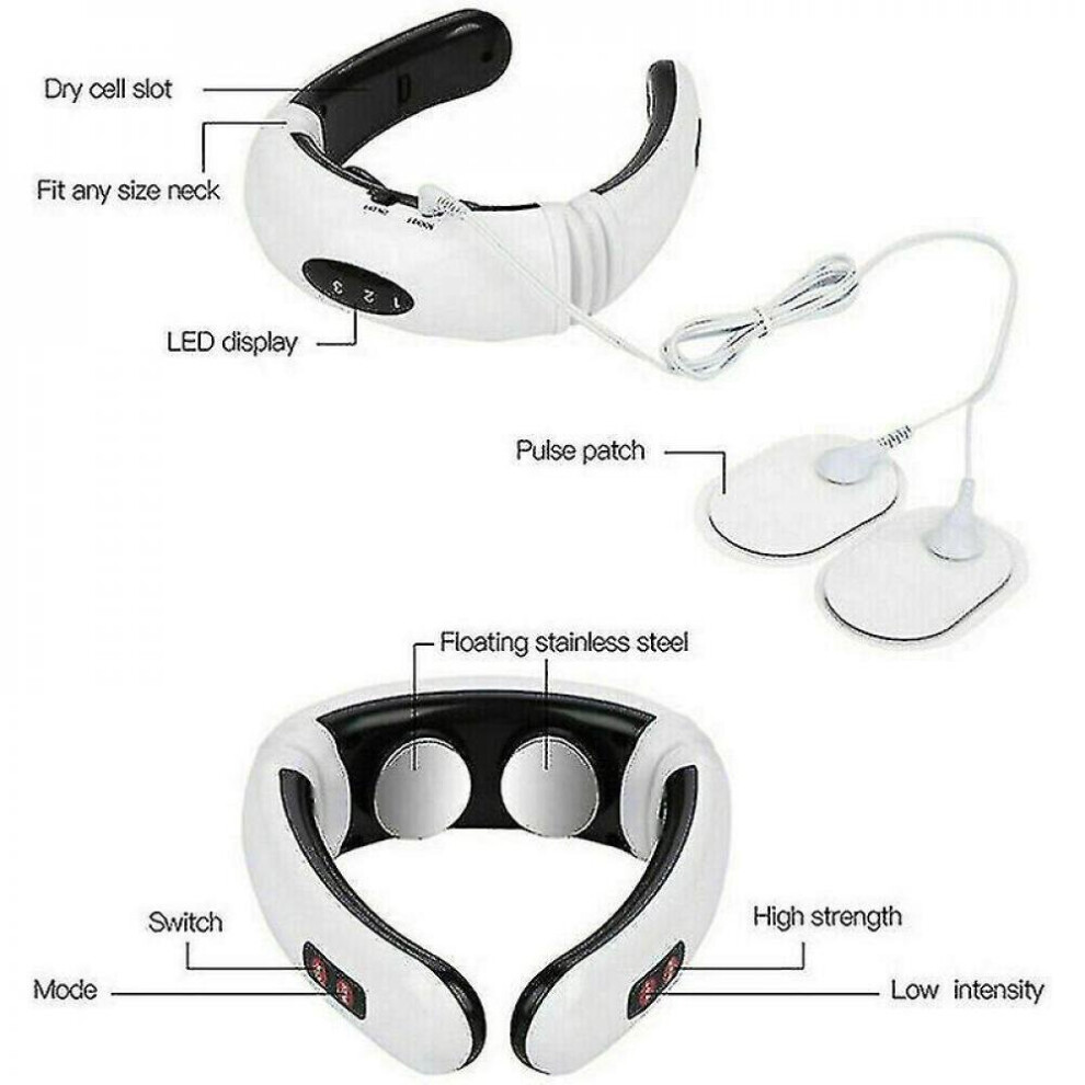 Hkhbjs Electric Cervical Neck Massager Body Shoulder Relax Relieve Pain Tool