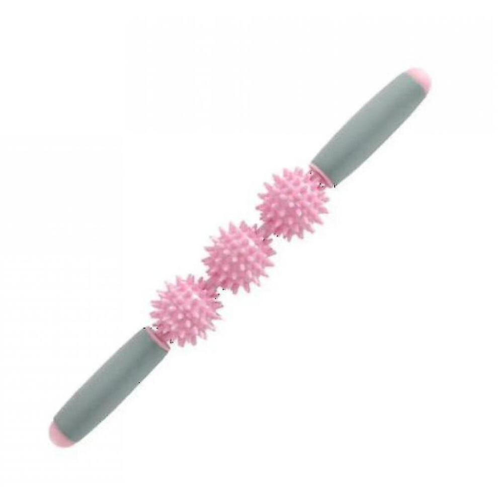 Hkhbjs Pink Spike Roller Massager Muscle Relaxation Thin Legs Artifact Yoga Massage Stick(Pink)