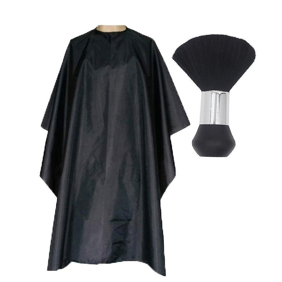 Hkhbjs Black Hair Cutting Capes Neck Brush Set Salon Cloth Hair Capes Unisex Hairdressing Apron Cape Gown