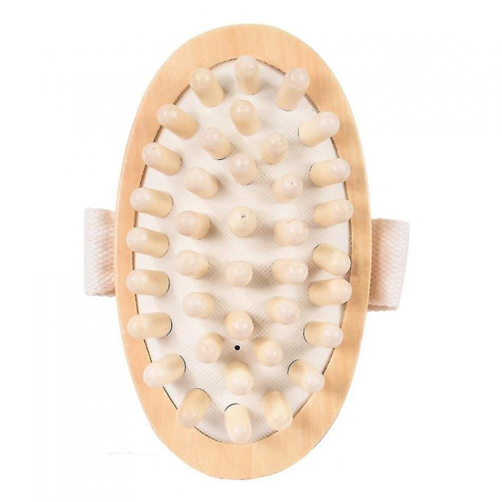 Hkhbjs High Quality Hand-Held Wooden Body Brush Foot Massager Cellulite Reduction Relieve Tens