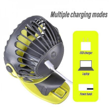 Portable Cooling Mini Usb Fan 4 Speeds 360 Degree All Round Rotation Rechargeable Air Fan Redmiter