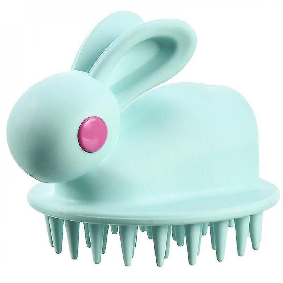 Hkhbjs Rabbit Shape Silicone Scalp Massage Brush/ Cute Portable Hair Wash Comb
