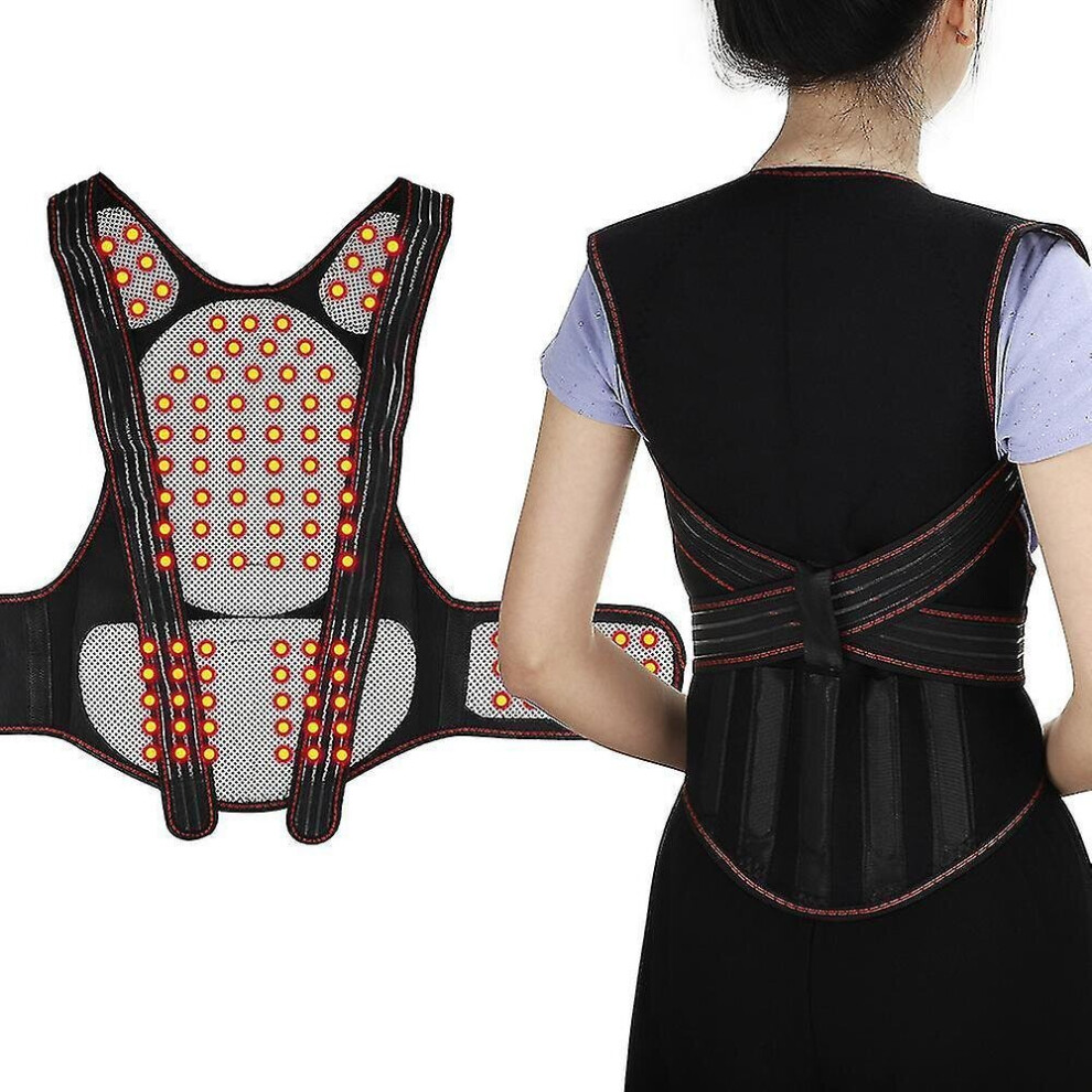 Hkhbjs Vest Warm Back Warm Abdomen Shoulder Waistcoat Vest Magnet Physiotherapy Vest