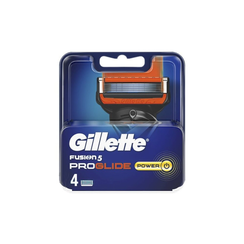 4 x Gillette Fusion Power ProGlide Men's Replacement Razor Blades with MicroComb