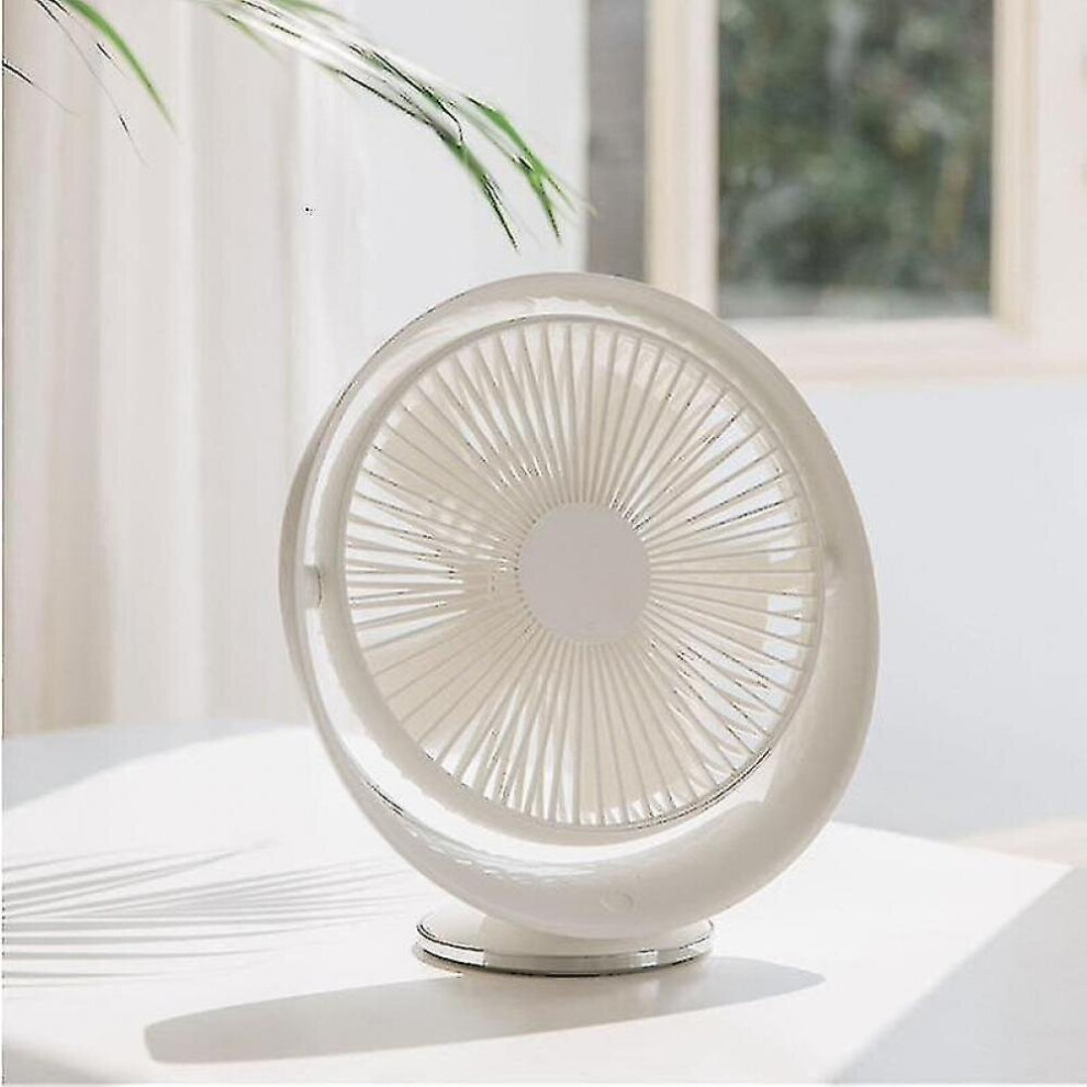 Desktop Fan Air Circulation Rechargeable Electric Natural Wind Usb Rechargeable Angle Adjustable Red 7547468565977