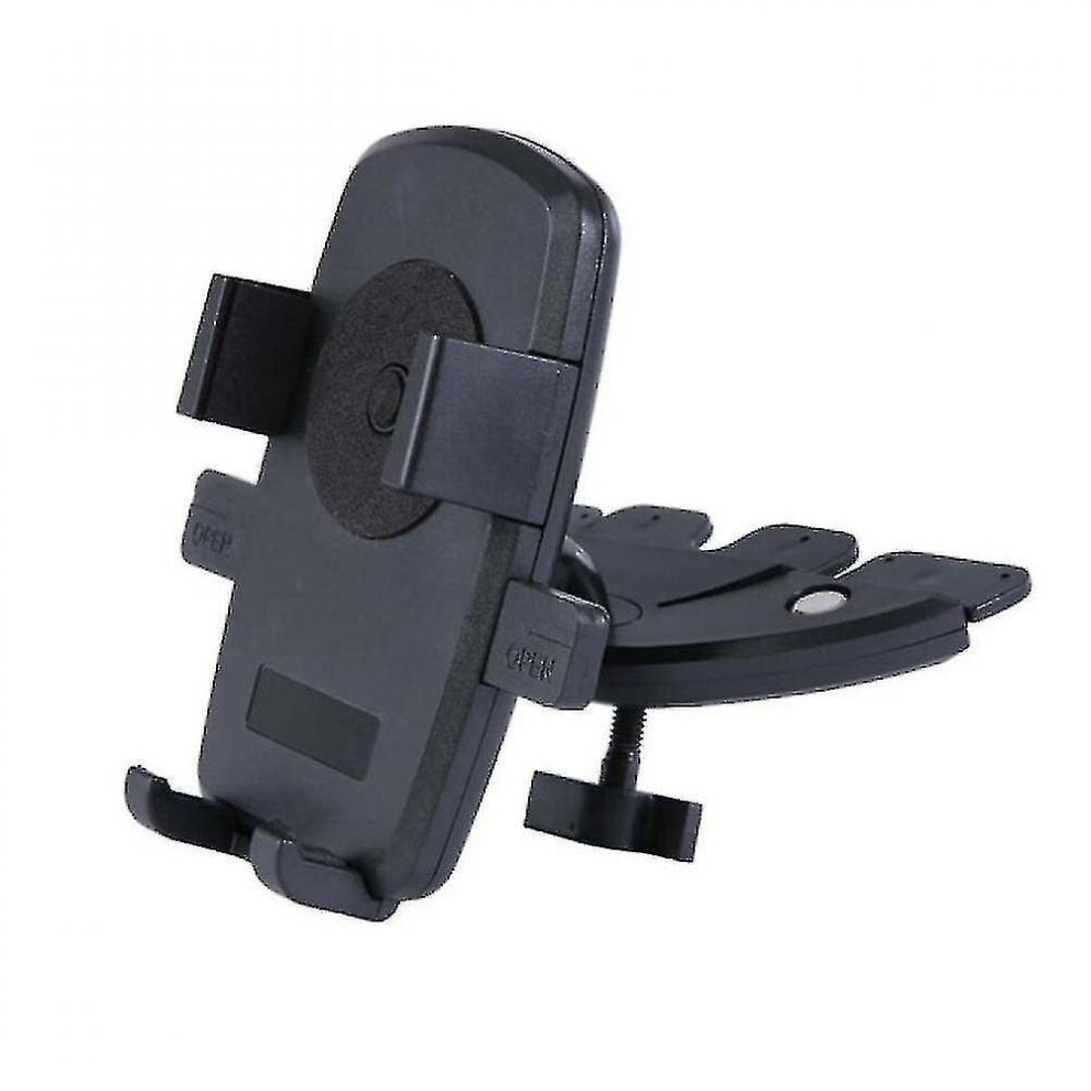 High Quality Universal Car Cd Slot Phone Mount Holder Portable Holder Stand For Smart Phone(black)