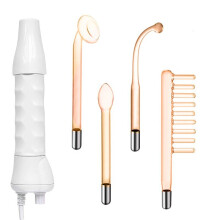(Orange) High Frequency Facial Machine Skin Therapy Electrode Wand Neon Electrotherapy Glass Tube Acne Spot Remover Face Skin Care Device
