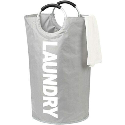 (Silver) ASAB Large Collapsible Washing Laundry Basket 82L