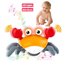 Crawling Crab Toy with Music & LED Light Kids Interactive Learning Toy