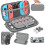 (green) Switch Lite Case with Soft TPU Protective Case Games Card 6 Thumb Grip Caps 4