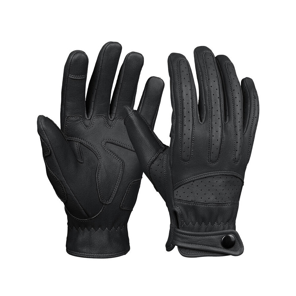 (, S) Motorcycle Gloves Touchscreen Riding Gloves Full Finger Breathable Non-Slip Motorbike Motocross Guantes Gloves Black 5056668833936