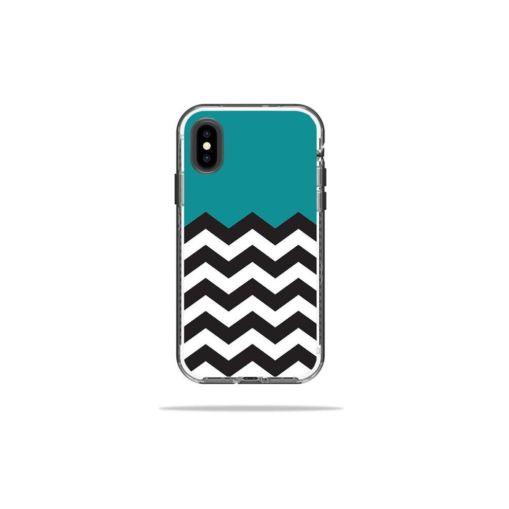 MightySkins LIFNIPX-Teal Chevron Skin Decal for LifeProof NEXT iPhone X or XS Case Sticker - Teal Chevron-image-OPC-PB52HVZ-NEW