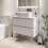 Bathroom Cloakroom Vanity Unit Wall Mounted Countertop Basin White Gloss 800mm 1