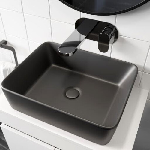 Bathroom Cloakroom Vanity Unit Wall Mounted Countertop Basin Grey Gloss 800mm 2